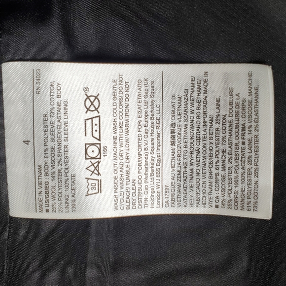 Banana Republic Women jacket elegant casual rare original sz 4 black - Picture 9 of 15